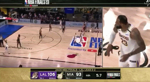 湖人终结十年无冠历史 勒布朗率队夺冠致敬科比